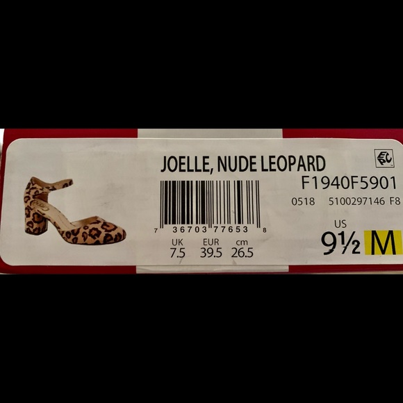 Sam Edelman - Joelle Nude Leopard Shoes Size 9.5 B - Picture 10 of 11